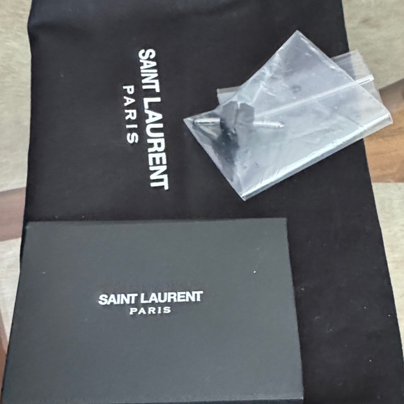 Saint Laurent Tribute Black Strappy Heels EUR 40 US 10 - Picture 11 of 13
